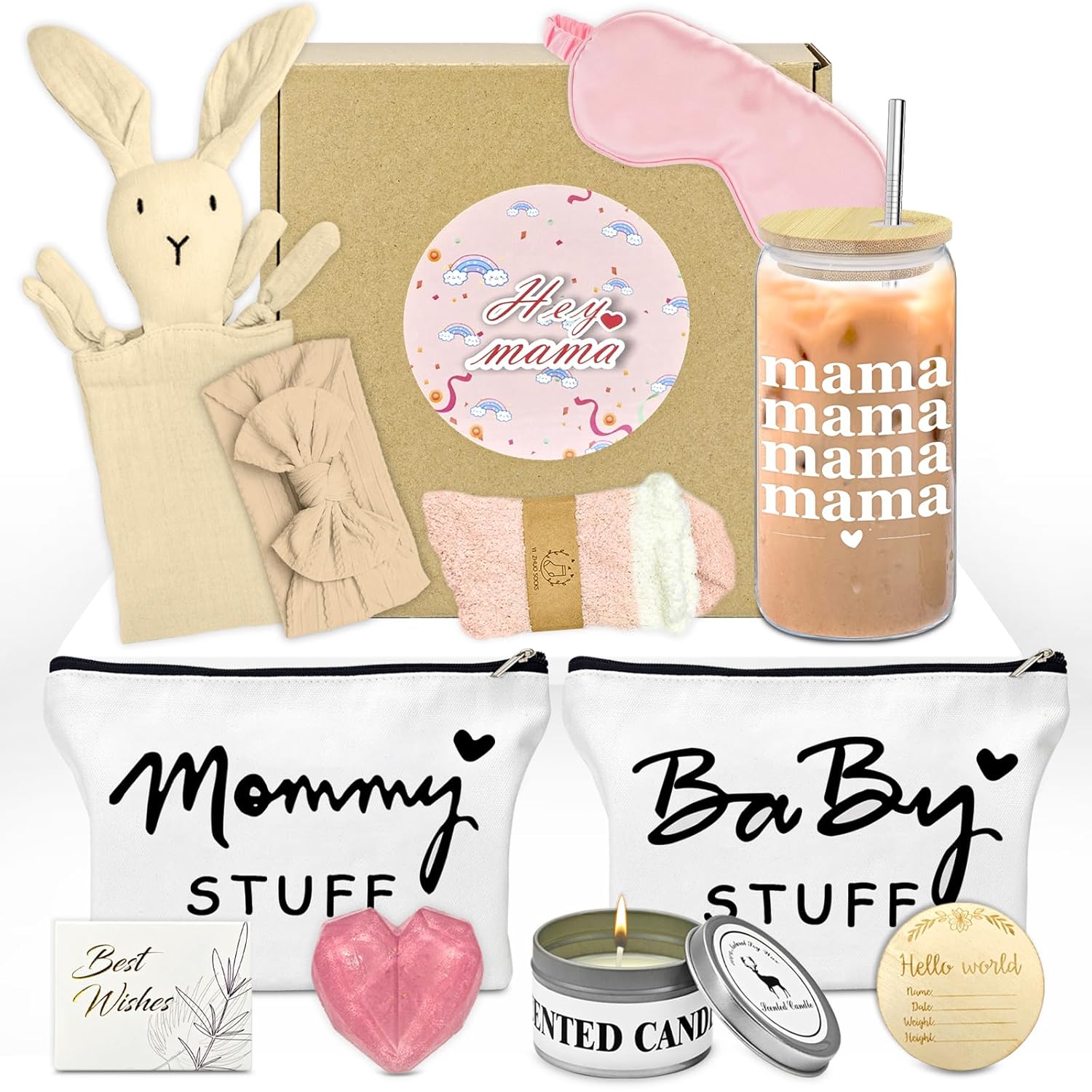 New Mom Gifts & Baby Gift,11 Pcs Pregnancy Gifts for First Time Mom Expecting Mom,New Mom Care Package After Baby,Baby Gifts for Mom,Gender Reveal Gifts