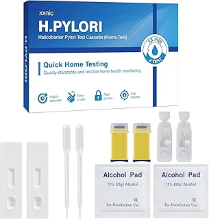 H Pylori Test Kit at Home, Rapid and Precise H Pylori Treatment Test, 10-15 Minutes of Quick Home Testing, Easy to use & Read, Includes 2 Tests
