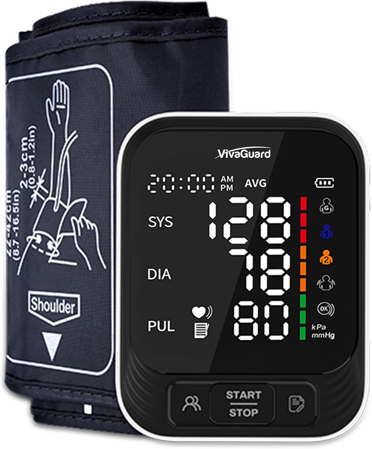Upper Arm Blood Pressure Monitor for Home Use, FDA-Cleared FSA&HSA Eligible