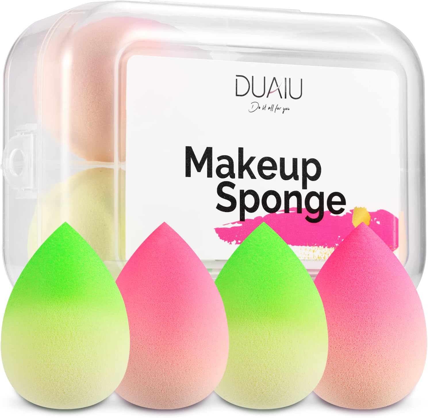 Makeup Sponge Beauty Blenders DUAIU 4 pcs Gradient Beauty Blender Foundation Sponges Set Concealer Sponge Applicator Sponges