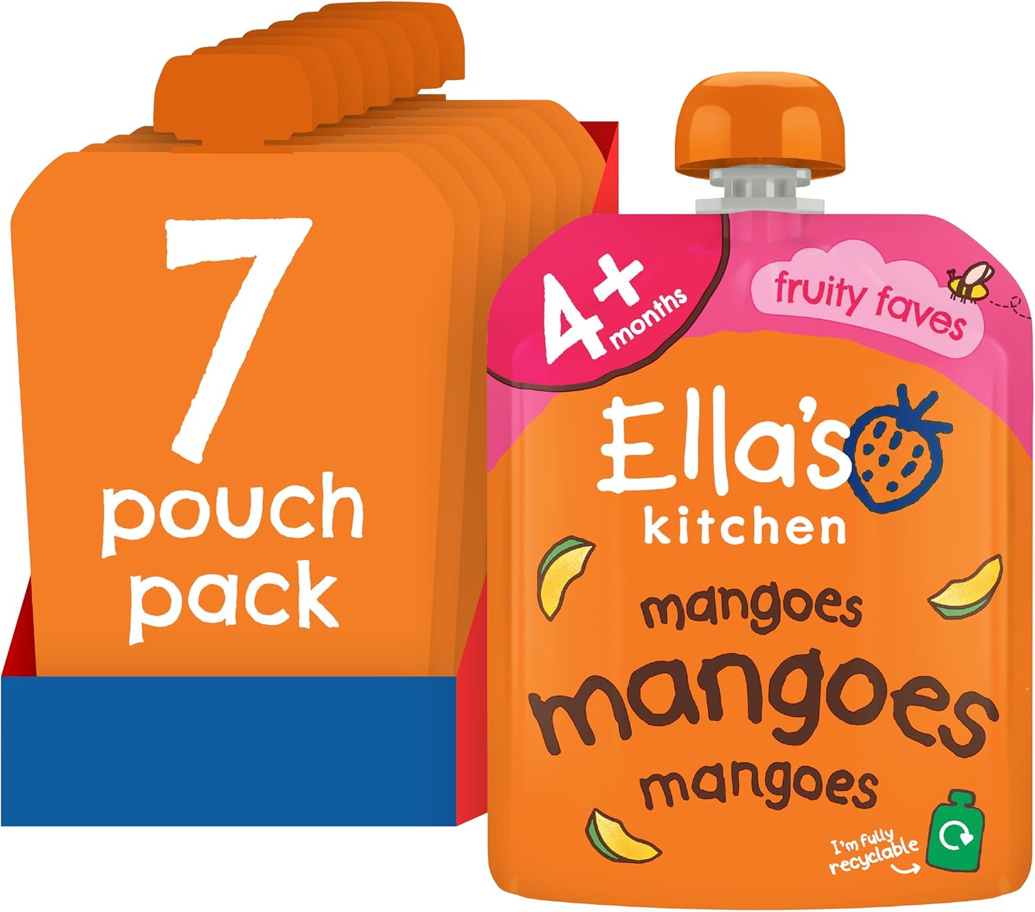 Ella's Kitchen First Taste - Mangoes 70 g (Pack of 7)