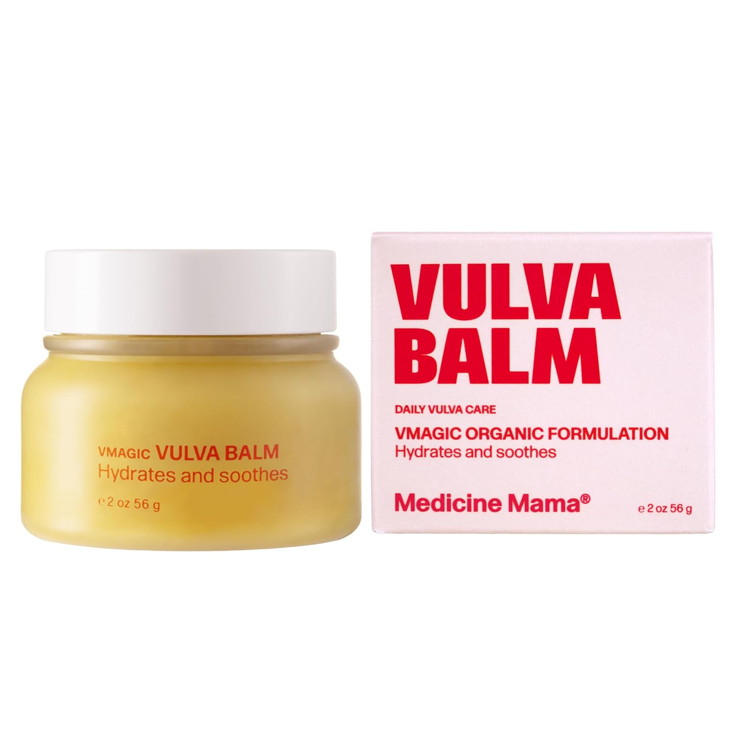 VMAGIC by Medicine Mama Organic Vulva Balm – Intimate Skin Care, Menopause Support – Relieves Feminine Dryness, Itching & Irritation – Hormone Free, Vaginal Moisturizer for Women – 2 oz