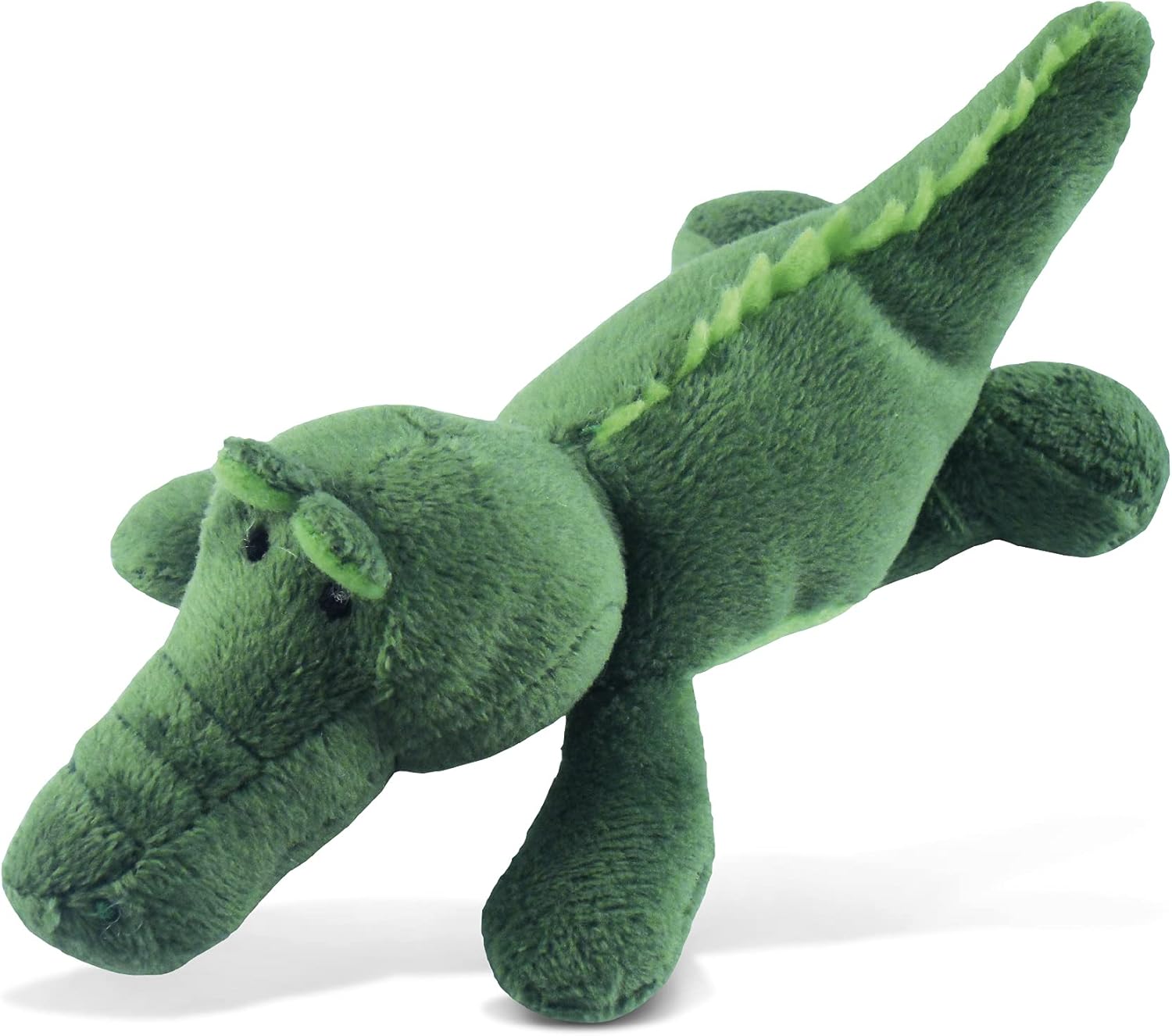 Puzzled Green Alligator Plush Magnet Soft Critter Accessory Decor Refrigerator School/Office Locker Magnetic Board Nursery Room Educational Plushie Toy Animal Collection for Kids, Teens, Adults - 4"