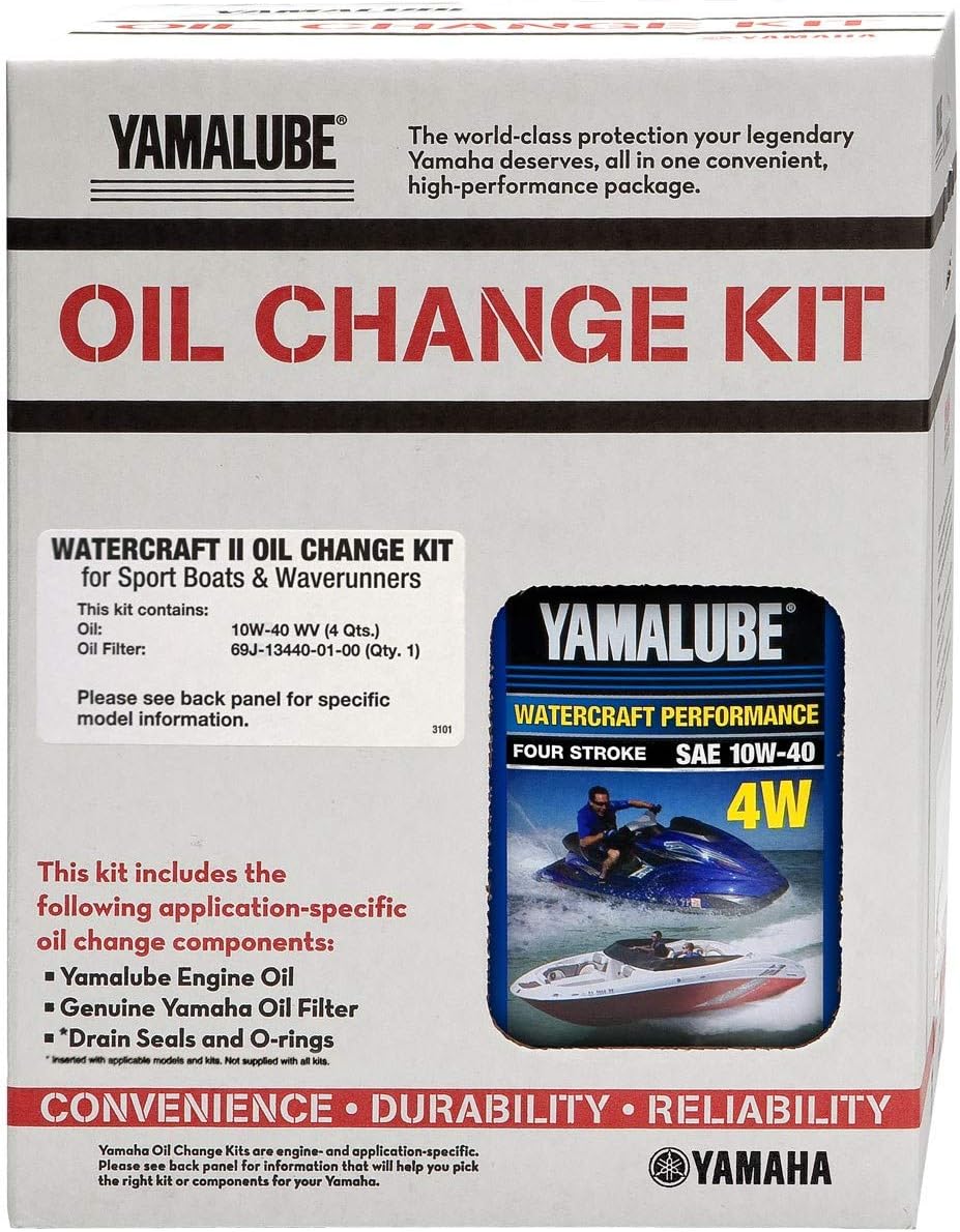Yamaha Yamalube Watercraft II Oil Change Kit, #LUB-WTRCG-KT-10