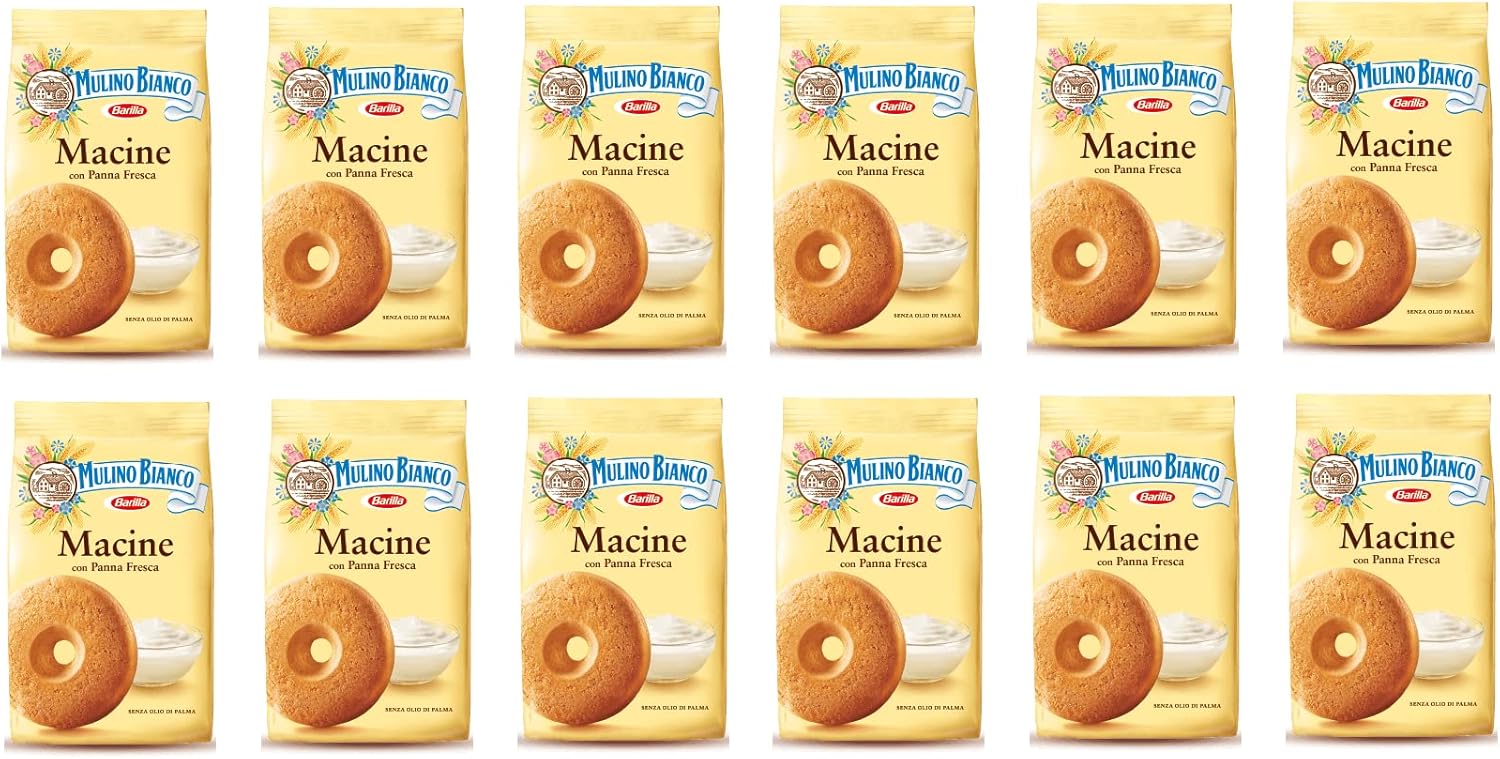 12x Mulino Bianco Macine Italian Biscuits Cookies 350g
