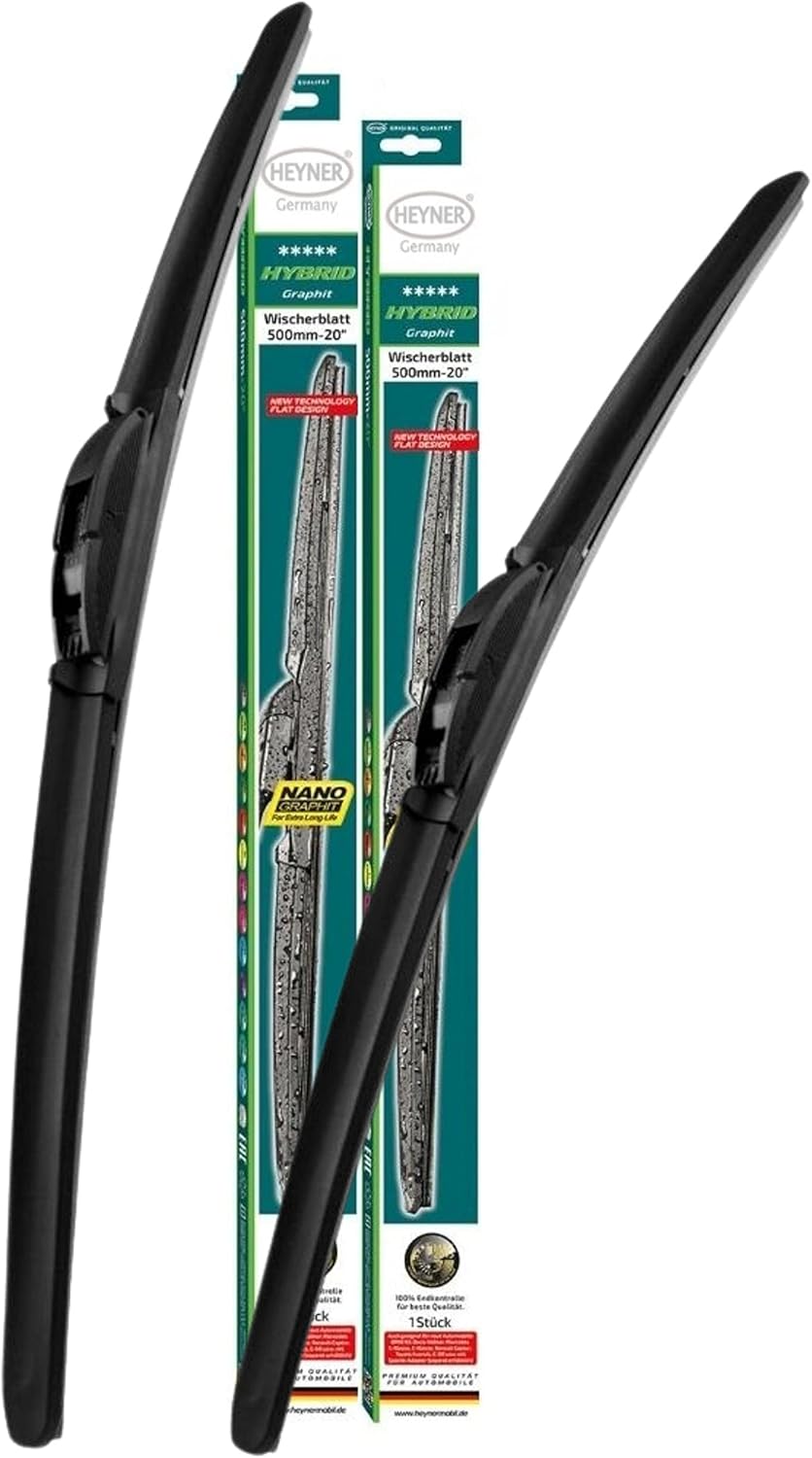 Dewoo Matiz Models 1998 To 2005 Heyner Germany Aeroflat Hybrid Windscreen Wiper Blades 21"16" Front Replacement Set HH2116H