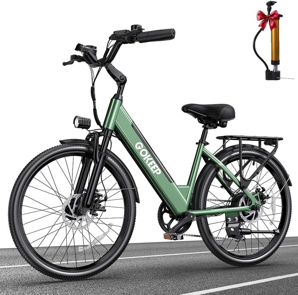 Peak 1000W Electric Bike for Adults, 75 Miles PAS Range, 48V 10.4Ah Removable Battery E Bikes, 26" Fat Tire Electric Bicycles, 28 MPH 7-Speed Commuter Ebike, UL2849 Certified, Max 330LBS