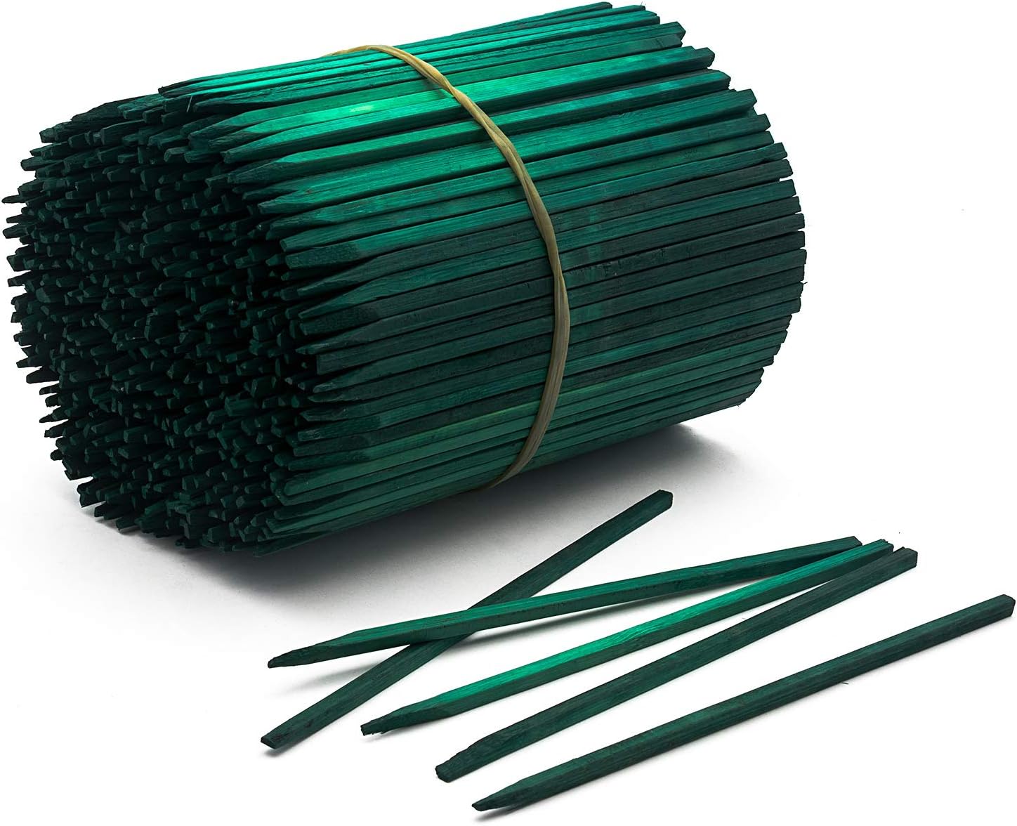 Royal Imports Green Wood Plant Stake, Floral Picks, Wooden Sign Posting Garden Sticks (Approx 100 Pcs) - 6 Inch