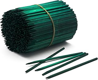 Royal Imports Green Wood Plant Stake, Floral Picks, Wooden Sign Posting Garden Sticks (Approx 100 Pcs) - 6 Inch