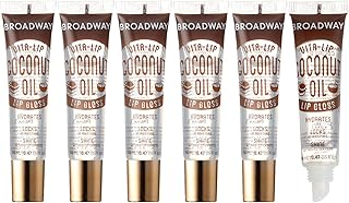 Ruby Kisses Broadway Lip Gloss Vita-Lip Clear Lip Gloss, Moisturizing, Soothing, Super Glossy with Vitamin Oil (Coconut)