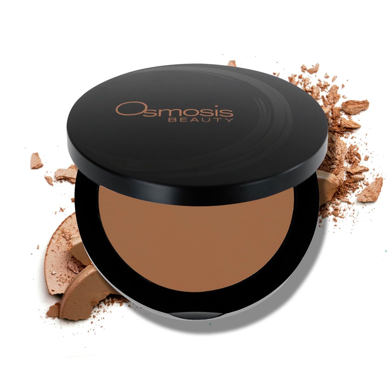 Osmosis Mineral Pressed Base Foundation, Lightweight Powder Makeup, Medium To Full Coverage, Matte Finish, 8 Shades, Earth, 0.34 Oz