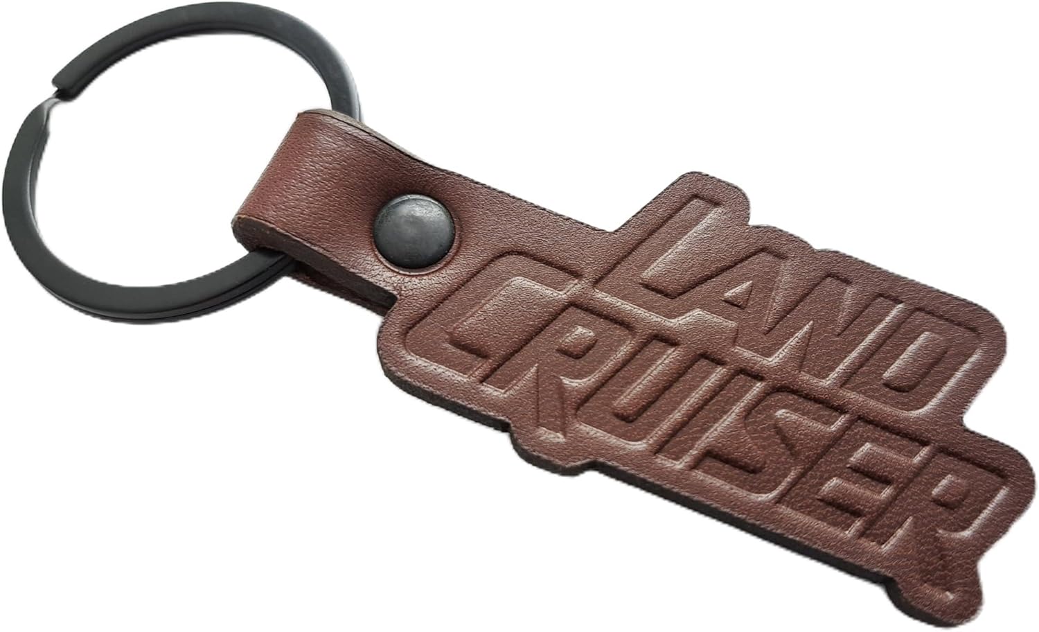 Handmade Embossed Leather Keychain Keyring Compatible with Cruiser Key Fob
