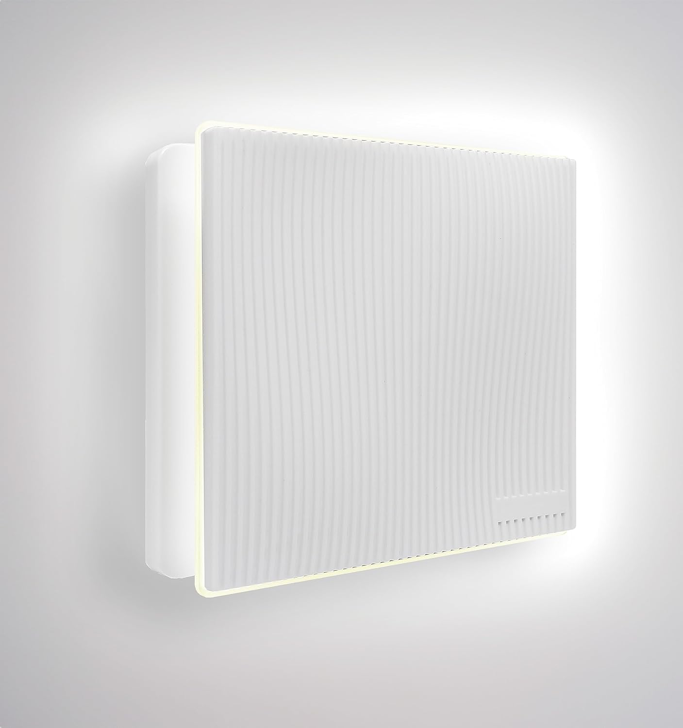 CubeTECH CTQF100t Smart LED 4" Inch Bathroom Extractor Fan w/Timer Overrun Delay. White Grooved High Airflow Silent Bathroom Fan - Toilet Ventilation | Kitchen Ceiling Extractor - Fan Shower 240v