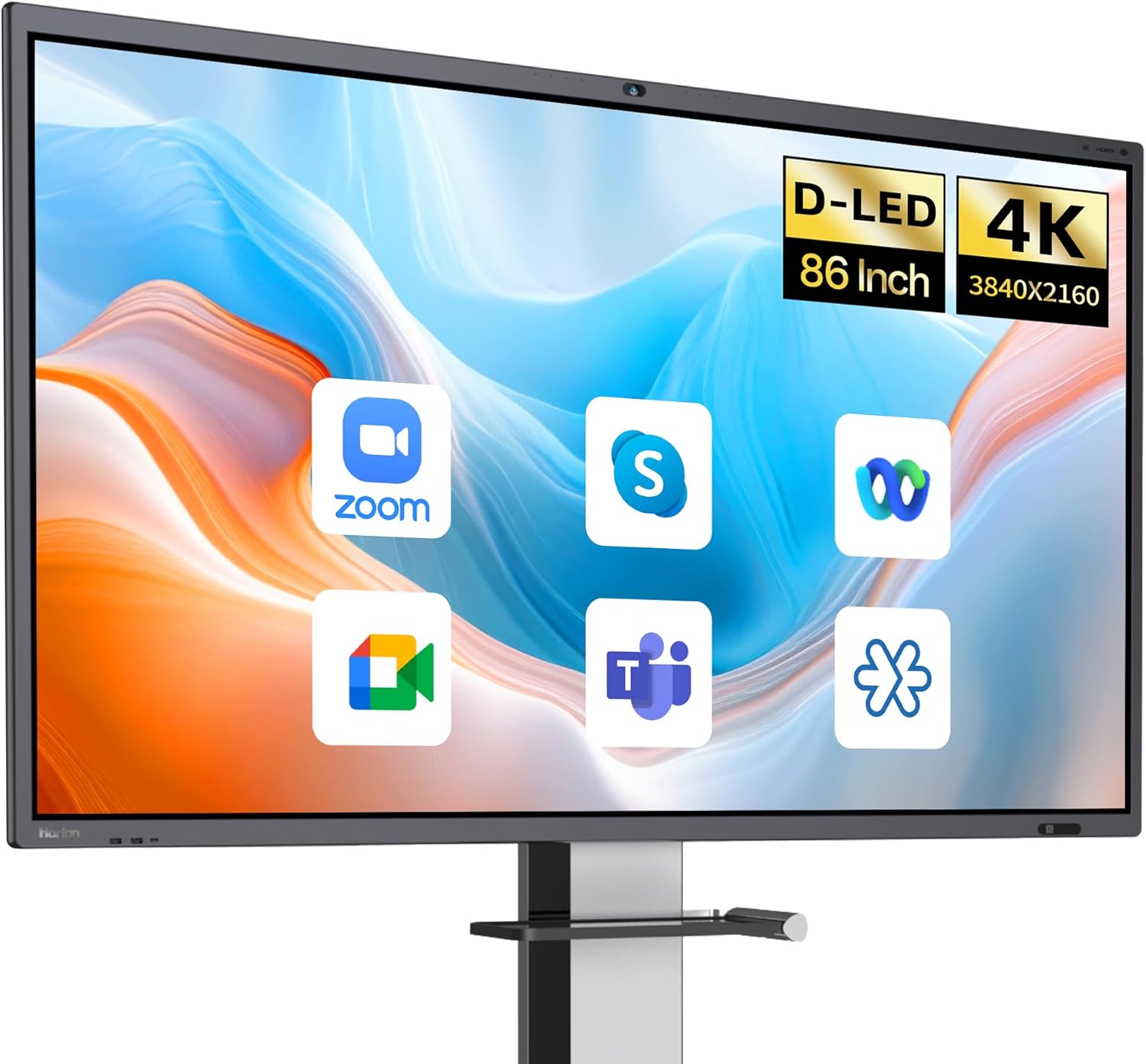 Horion Smart Board,Horion 75" 4k Digital Whiteboard with 48MP Camera Android 13 All in One 50-Point Multi-Touch Electronic Smart White Board for Classroom Office (Board & Wall Mount Only)