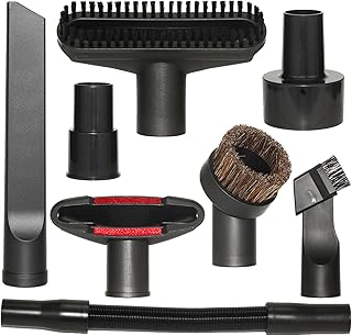 Shop Vac Vacuum Attachments with Extension Hose Dusting Brush Crevice Tool Nozzle Multi-Tools for 1-1/4" 1-3/8" 2-1/2" Shopvac Wet Dry Vacuum Cleaners (Car Detailing Cleaning Kit)