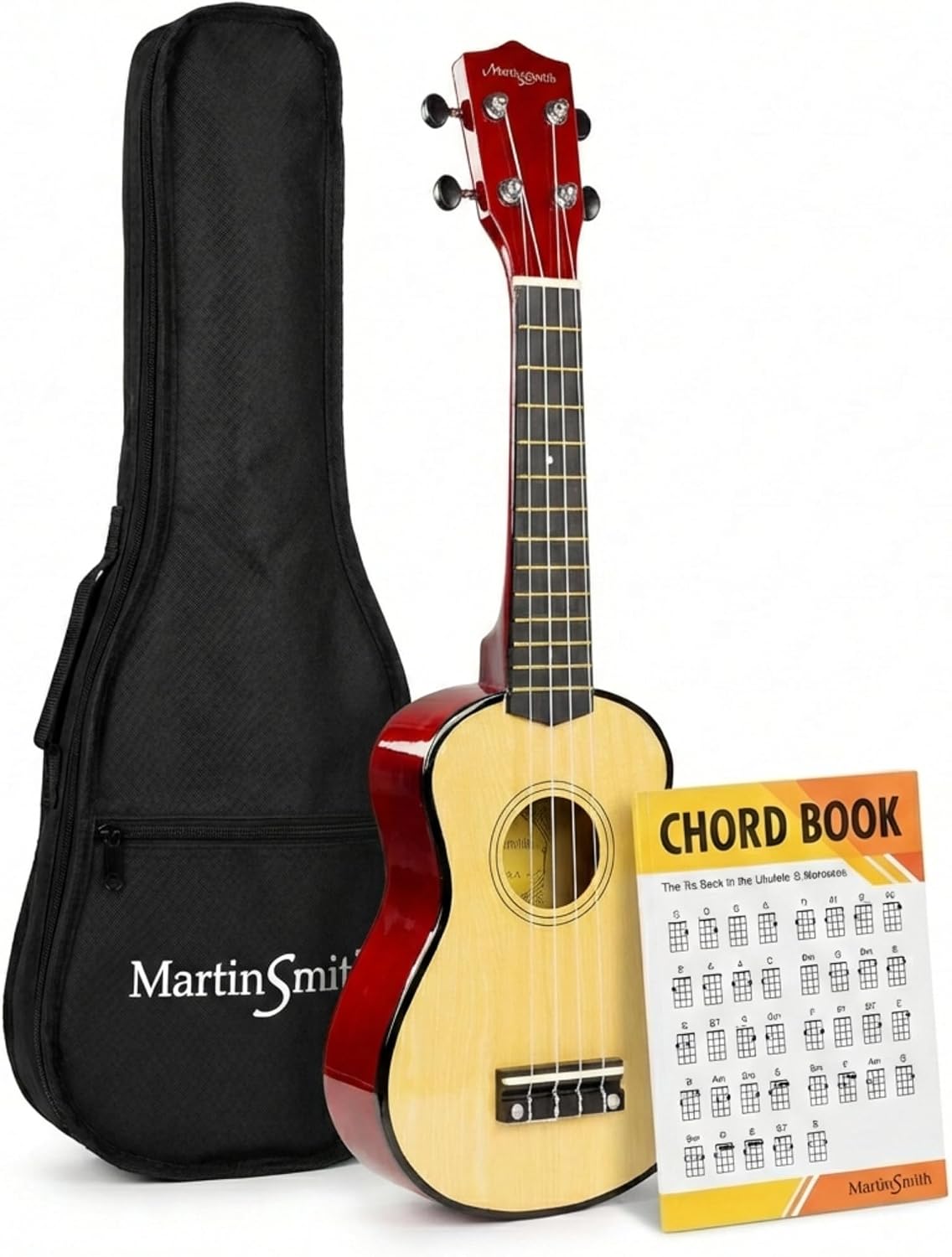 Martin Smith 21 Inch Soprano Ukulele Starter Set, Natural