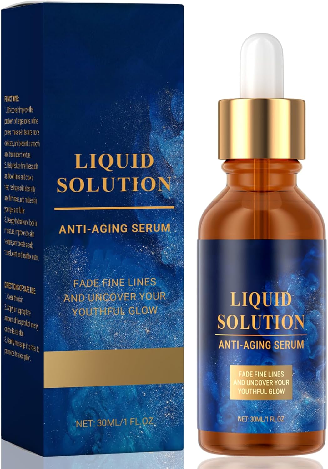 Olavita Liquid Solution Serum - Olavita Liquid Solution Anti Aging Serum - Reducing Fine Lines & Wrinkles, Stock Solution Facial Serum for Women - Moisturizing,Even Skin Tone