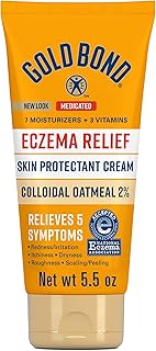 Gold Bond Medicated Eczema Relief Skin Protectant Cream, 5.5 oz., with 2% Colloidal Oatmeal