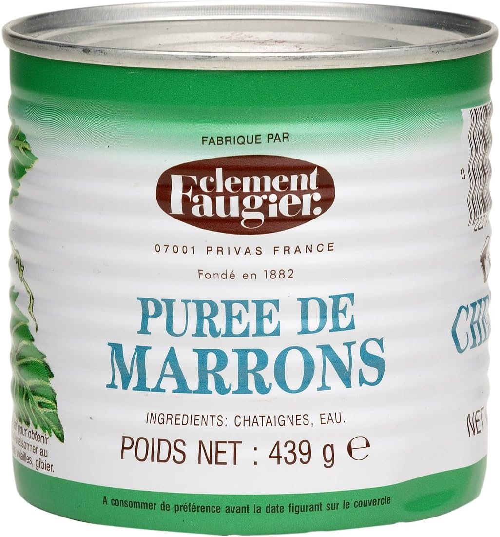 Clement Faugier Chestnut Mashed Brown Natural Puree 439 g (Pack of 2)