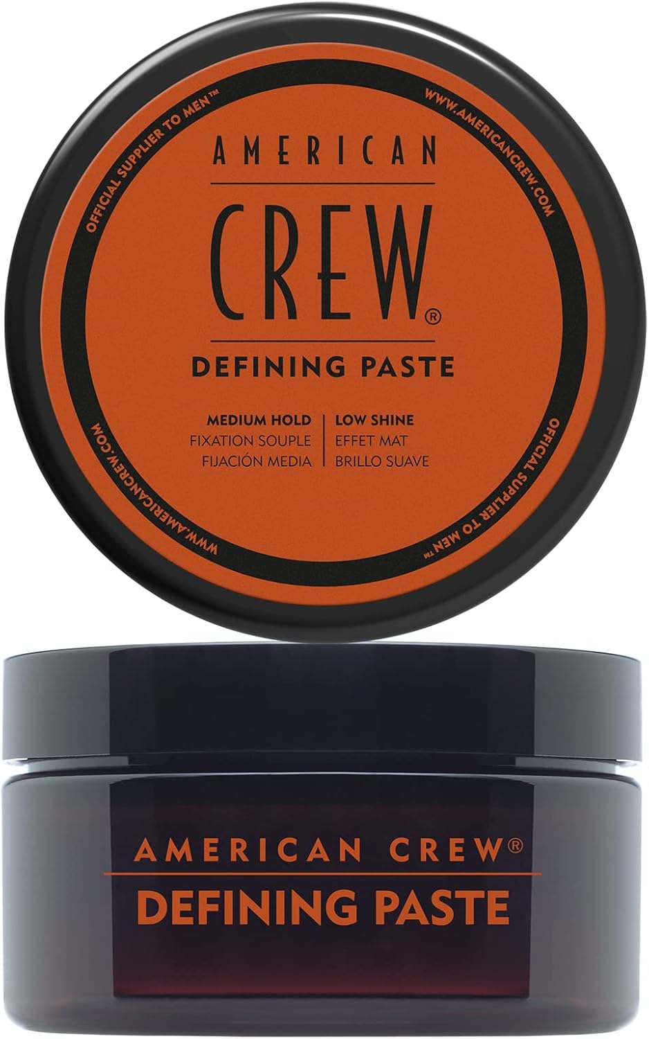 American Crew Defining Paste with Medium Hold and Low Shine, Gifts for Men, for Thickening and Texture, Matte Finish, Hair Styling Wax for Men - 85 g
