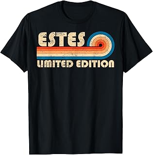 ESTES Surname Retro Vintage 80s 90s Birthday Reunion T-Shirt
