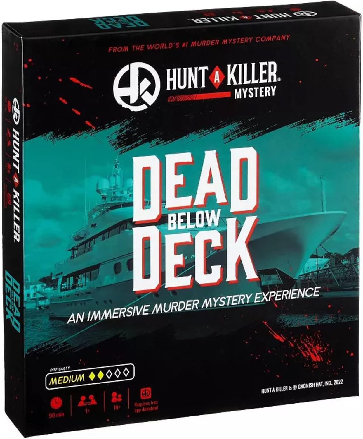 Hunt A Killer: Dead Below Deck, Solve a Murder on a Yacht, Mystery Box Game for True Crime Fans, Murder Mystery Game for Adults, Play True Detective and Crack Unsolved Mysteries, Designed for Ages 14+
