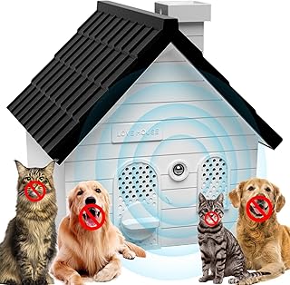 Anti Bark Device For Dogs Indoor,Dog Bark Deterrent Devices,Bark Box For Barking Dogs,Barking Dog Silencer,50 Ft Barking Dog Silencer,Safe For Dogs And Humans,Indoor And Outdoor Use (Black and white)