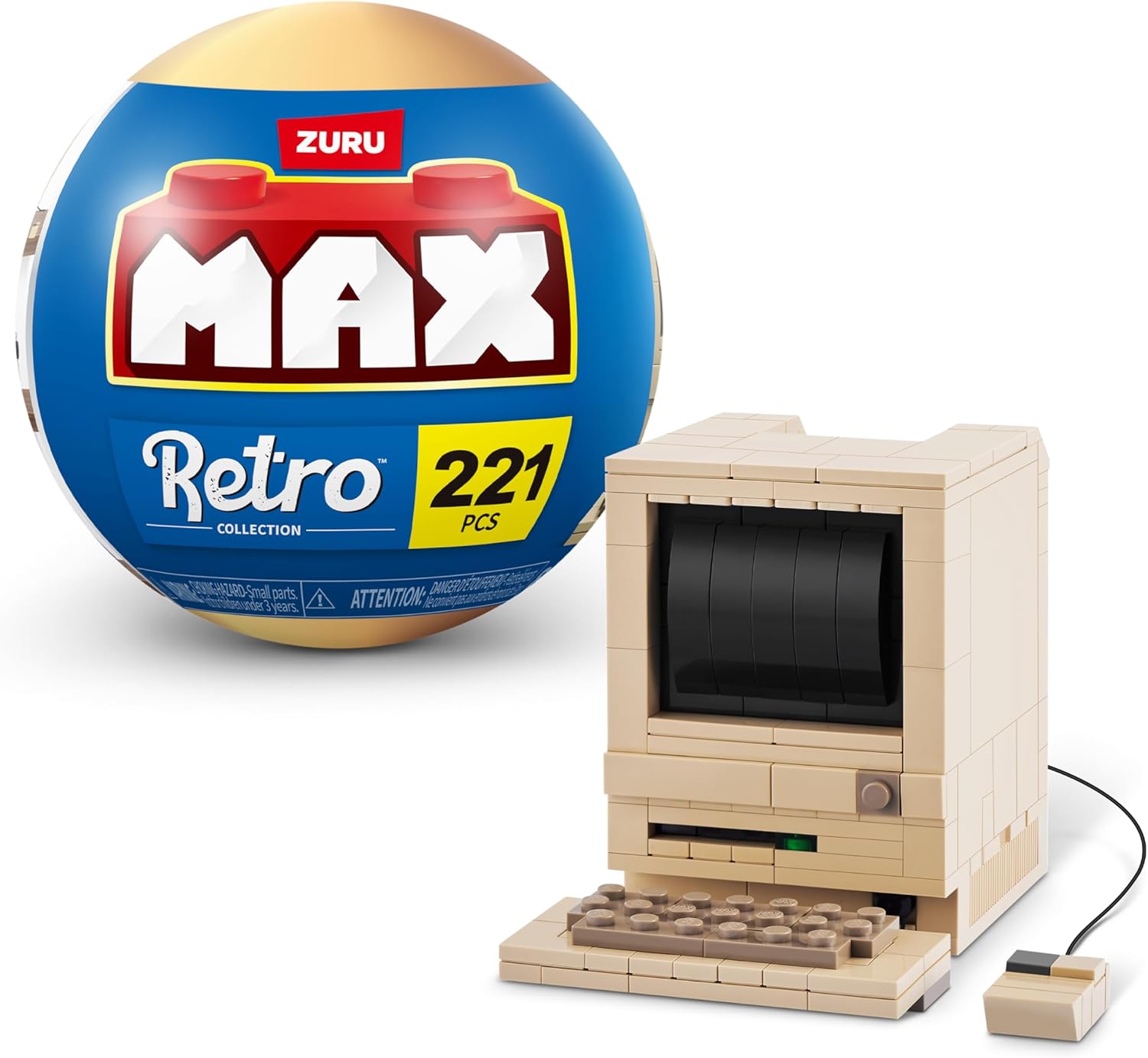 MAX Premium Retro Building Bricks (Classic Computer) Novelty Unboxing Toy Collectible Mini's by ZURU