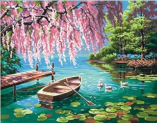 Dimensions 73-91491 Willow Spring Beauty Paint by Numbers for Adults, 14'' W x 11'' L