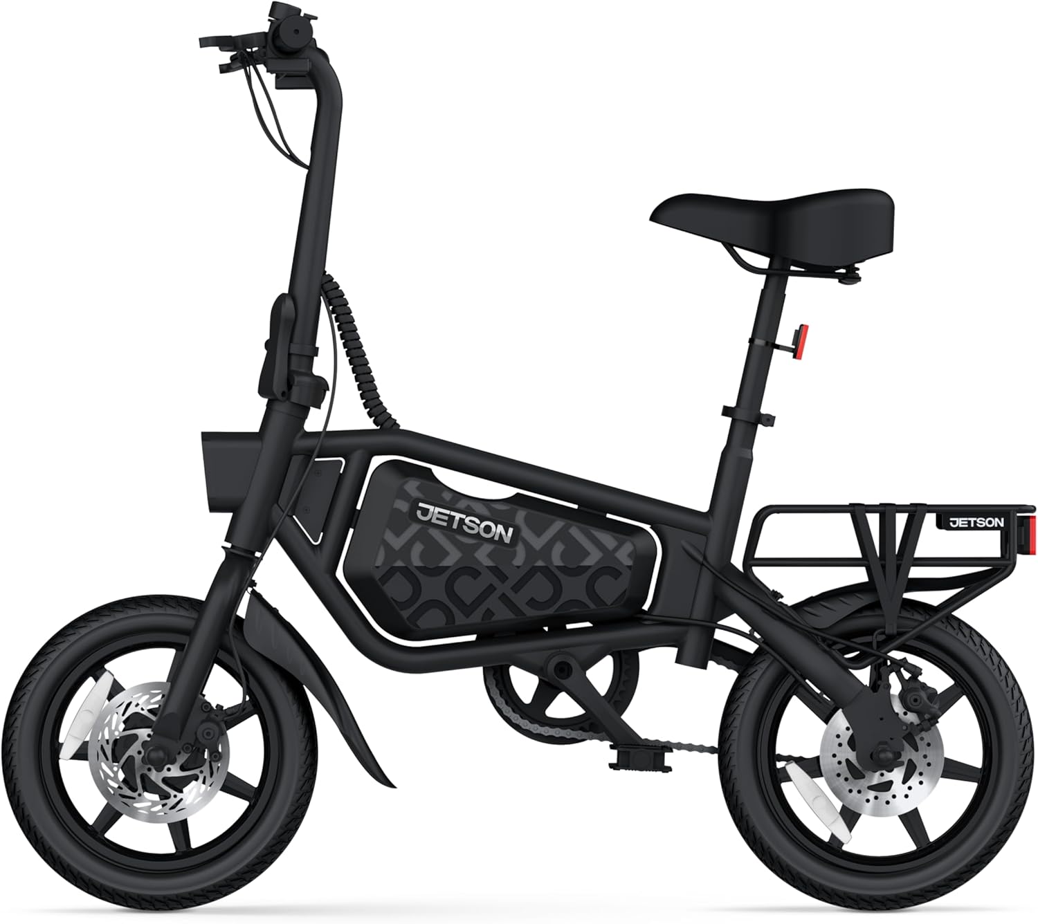 Jetson Bolt Folding Electric Ride-On Bike, Easy-Folding, Built-in Carrying Handle, Twist Throttle, Up to 15.5 MPH, Ages 13+