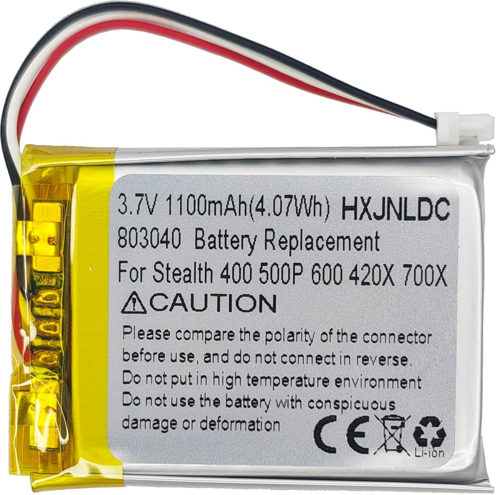 3.7V 803040 1100mAh Battery Replacement For Turtle Beach Ear Force Stealth 400 420X 500P 600 700X Gen 2 Wireless Surround Sound Gaming Headset