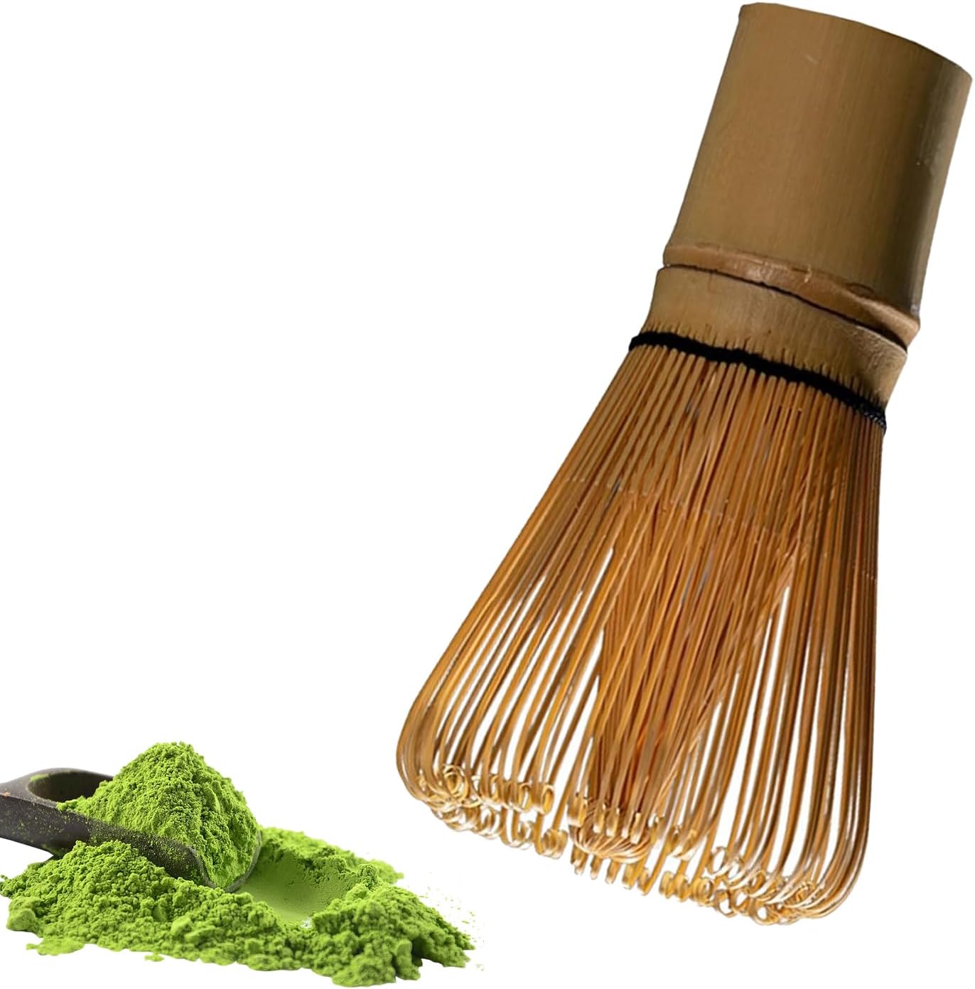 Bamboo Whisk Matcha Whisk, Traditional Set for Matcha Tea Preparation, Handcrafted Bamboo Chasen, Authentic Japanese Tea Ceremony Tool