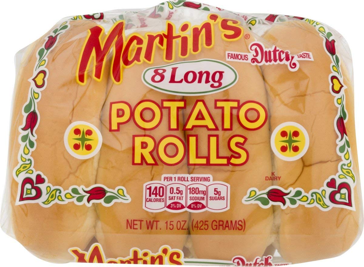 Martin's Famous Pastry Potato Long Rolls- 15 oz. Bag (2 Bags)