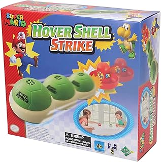 Super Mario Hover Shell Strike - Tabletop or Floor Multiplayer Sports Game for Ages 4+