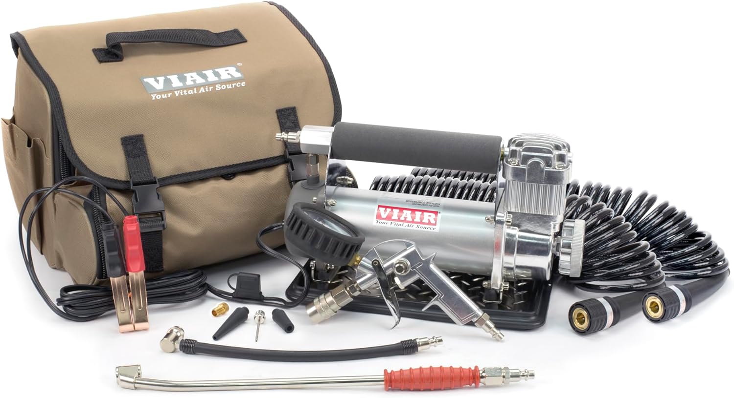 VIAIR 450P-RV Automatic Portable Air Compressor Kit - 150 PSI for RV, Truck, Jeep and SUV Tires - RV Accessories with 1.80 CFM