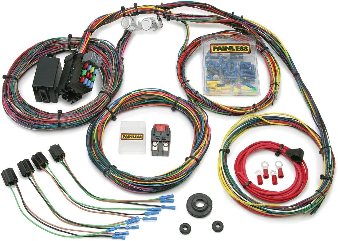 Painless Performance 10127 Customizable Chassis Harness, Mopar Color Coded - 21 Circuits