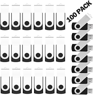EASTBULL Bulk Flash Drives 8GB 100 Pack USB 2.0 Flash Drives Bulk USB Drive Bulk Flash Drives Pack (Black 100PCS)