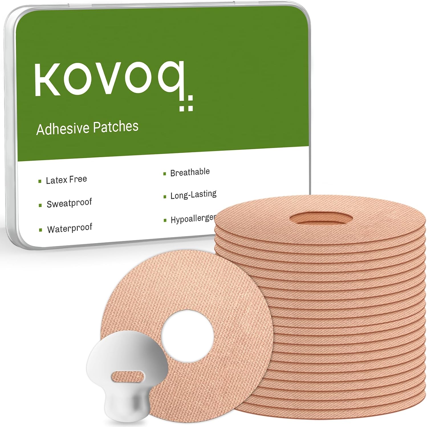 20 Pack KOVOQ Medtronic Guardian 4 Sensor Patches Waterproof, Tan