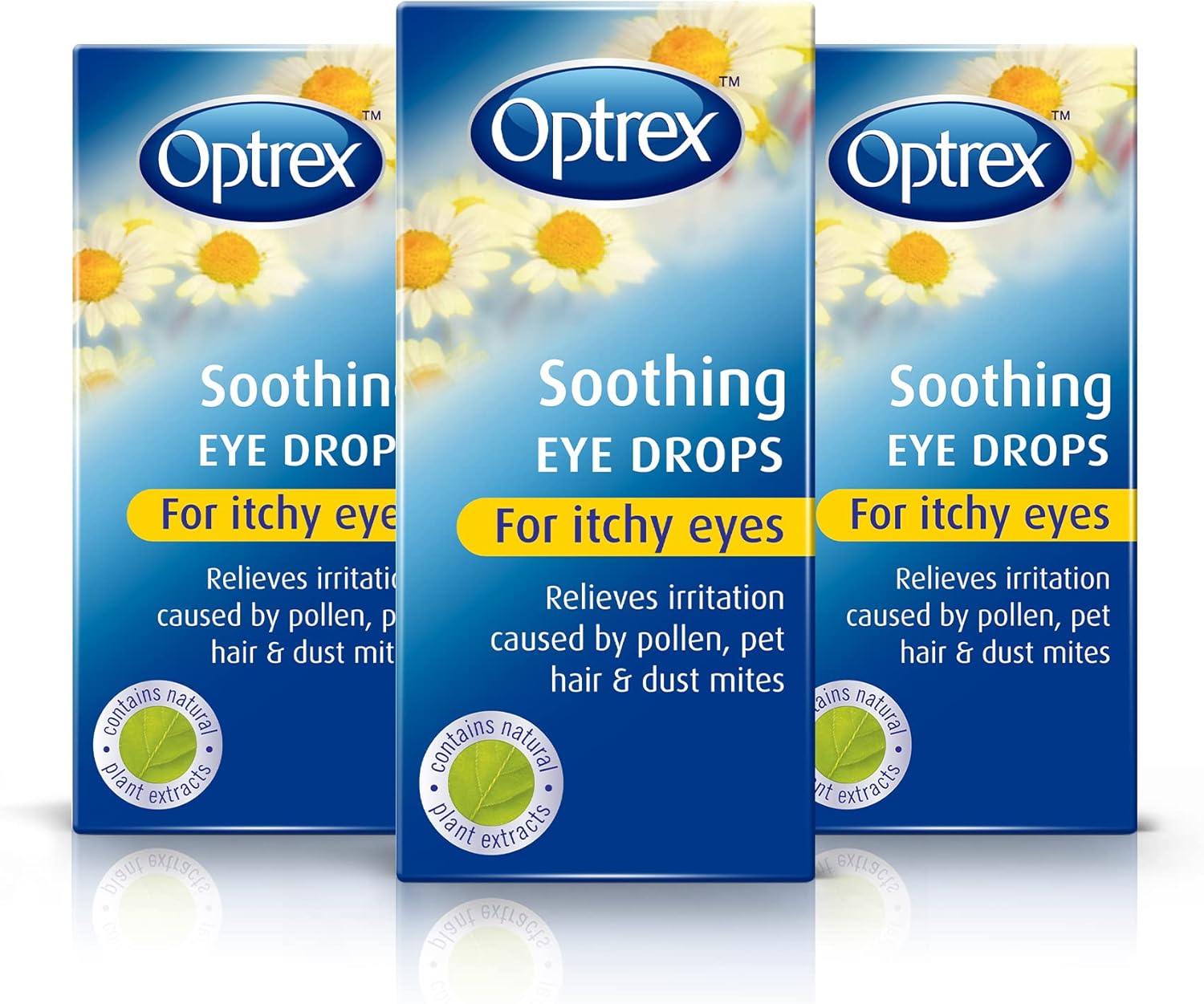 Optrex Soothing Eye Drops, for Itchy Eyes, Hay Fever & Allergy, 10ml (Pack of 3, 30ml)