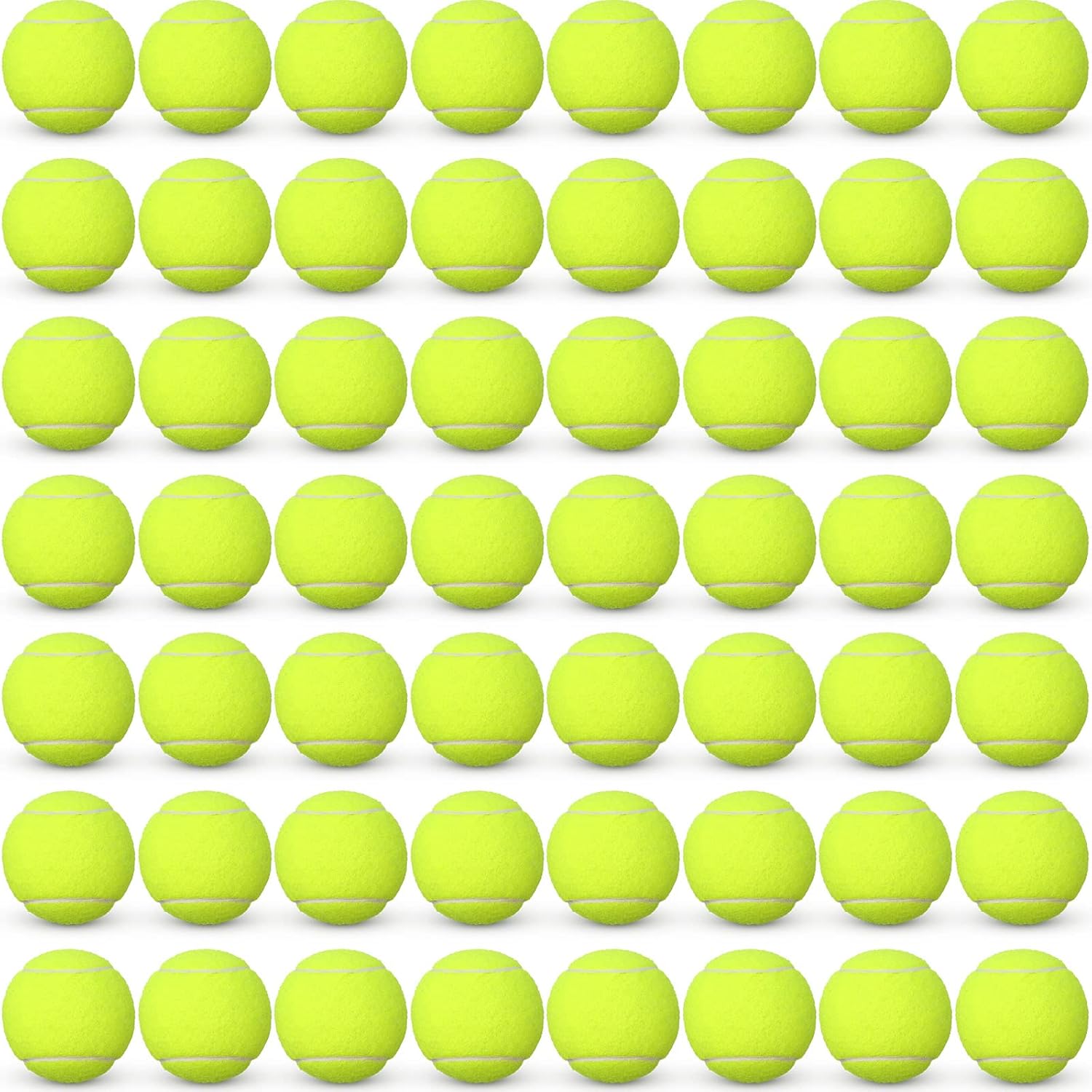 Vinsot 48 Pcs Standard Pressure Tennis Balls Bulk, Training Tennis Balls Practice Playing Balls for Player Beginner Youth Training Sports Ball, 2.5 Inch