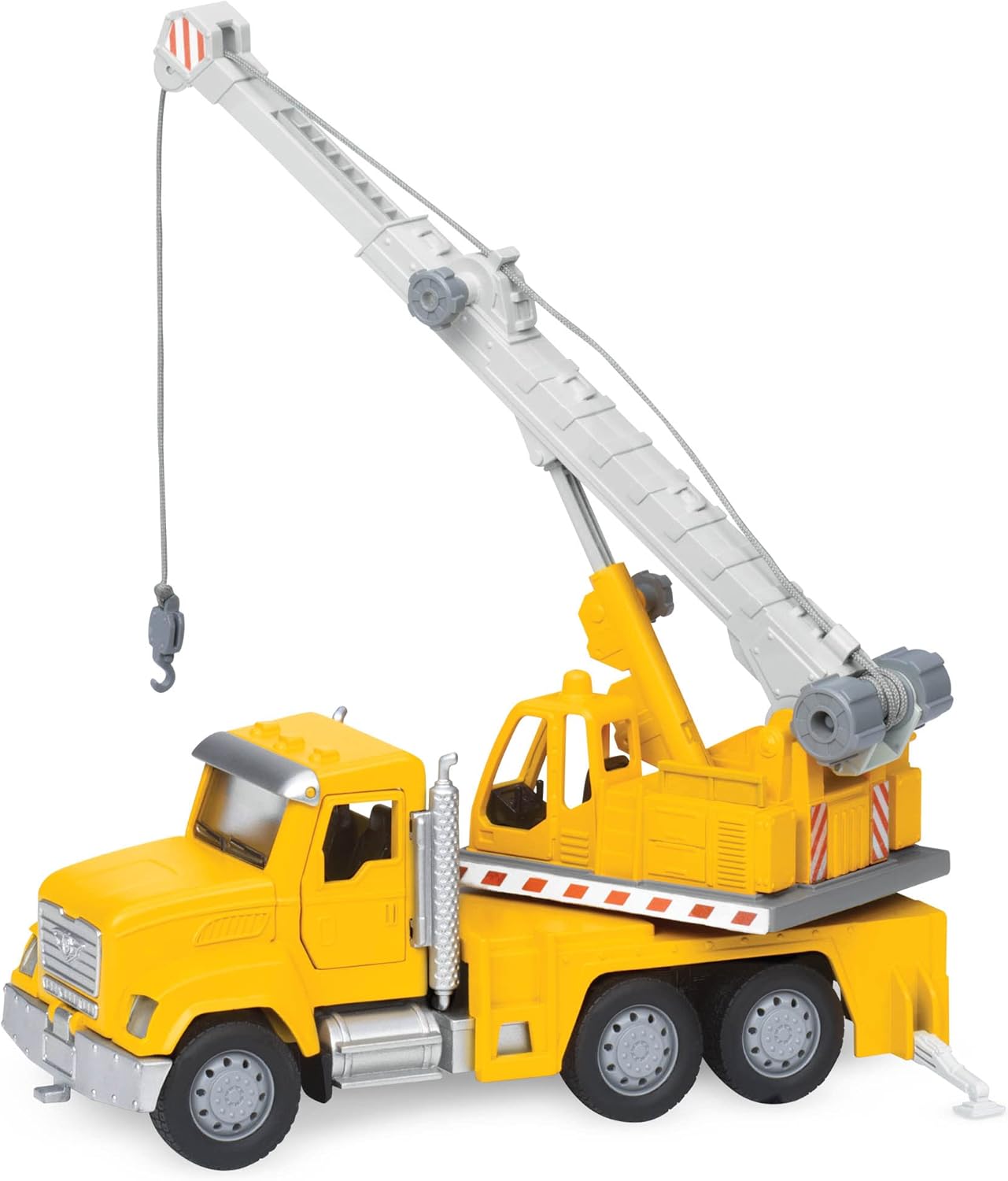 Driven by Battat Driven WH1011Z Micro Toy Crane and Rope — Includes Working LED Lights and Sounds – Cars and Trucks for Kids Age 3+, Nylon/A