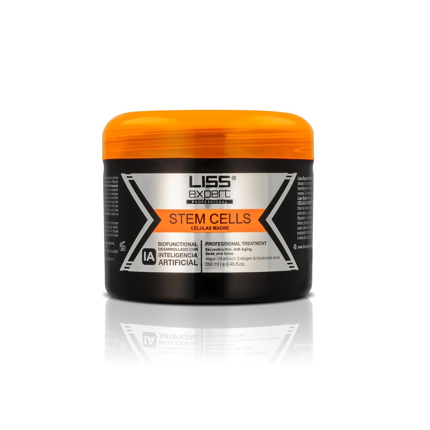 Liss Expert Stem Cells Smoothing Treatment – Organic Keratin & Argan Oil – for Frizz-Free Repair & Shine – Professional Straightening(250 ml-Shoulder Length)
