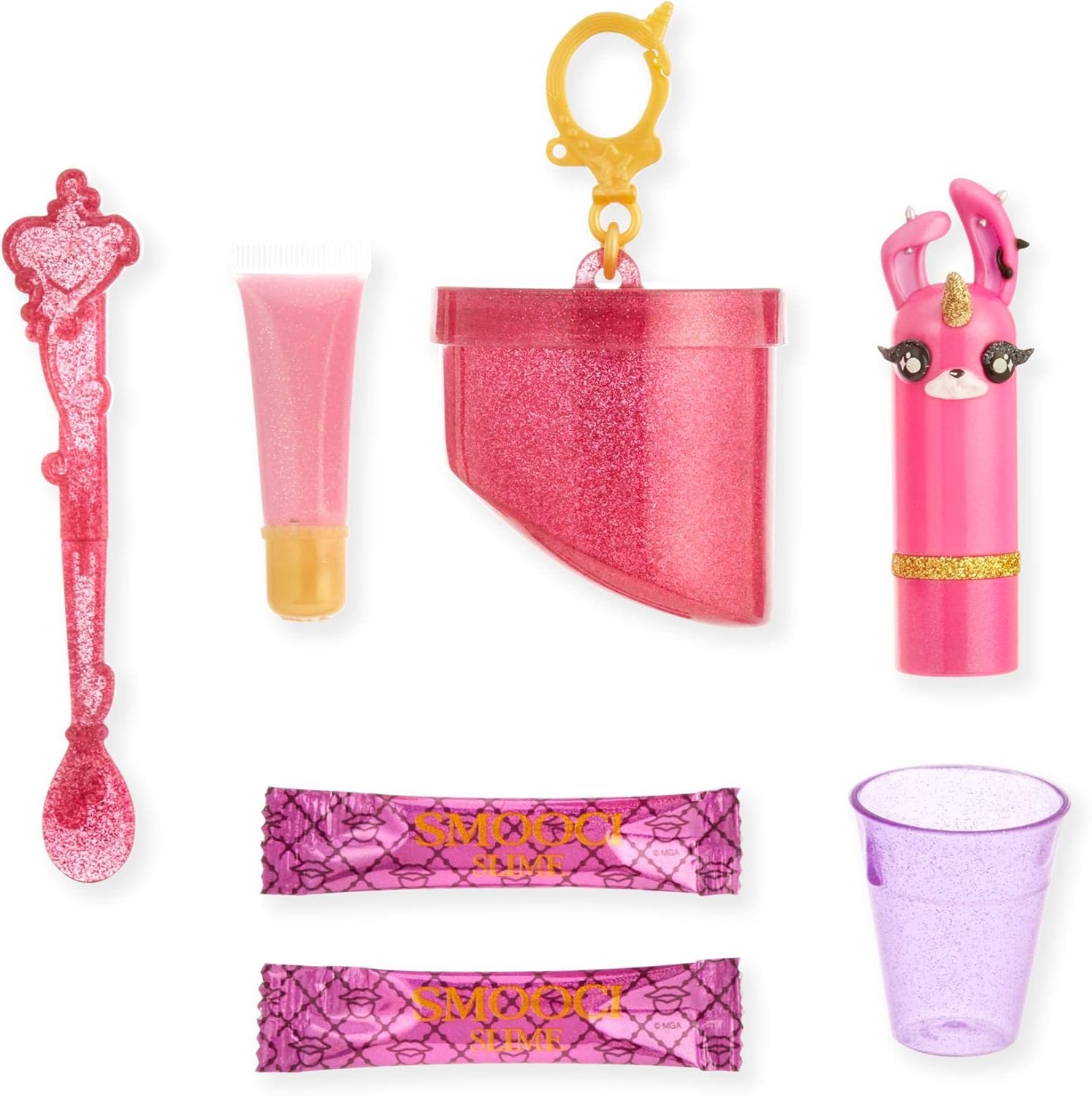 Rainbow High Makeup Surprise - Create DIY Slime with Lipstick for Kids - With 10 Surprises