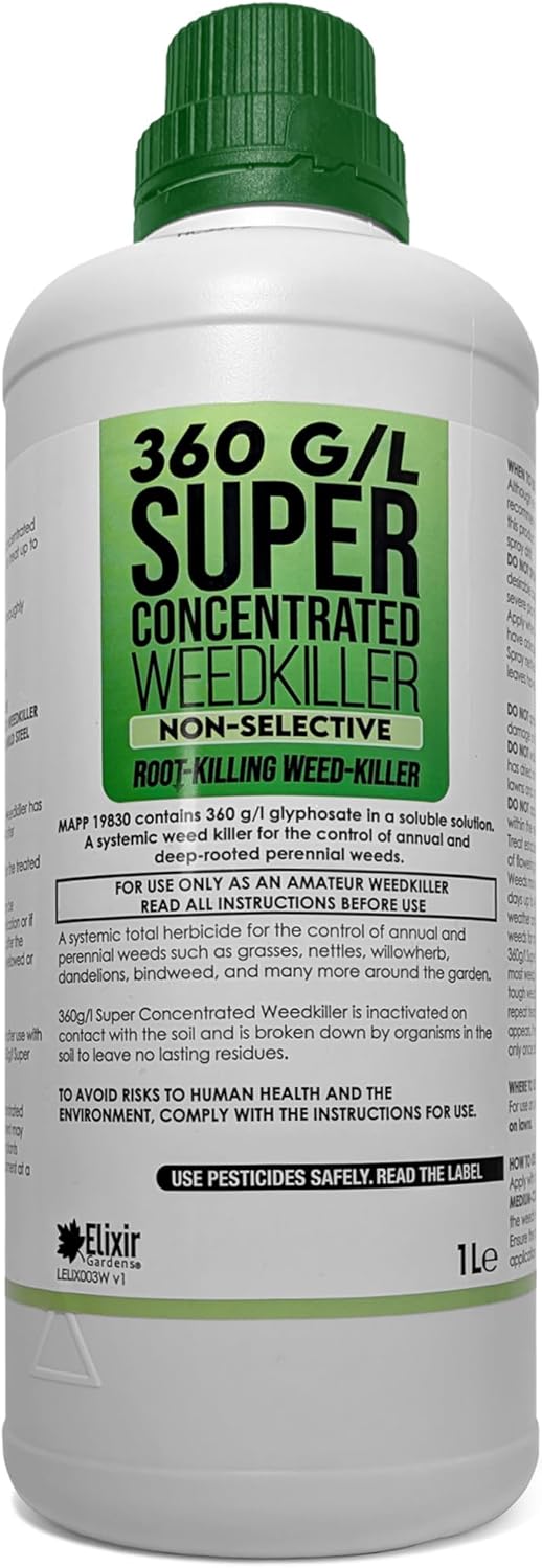 Home and Garden Strong Weed Killer Kills All Green Weeds, 1L