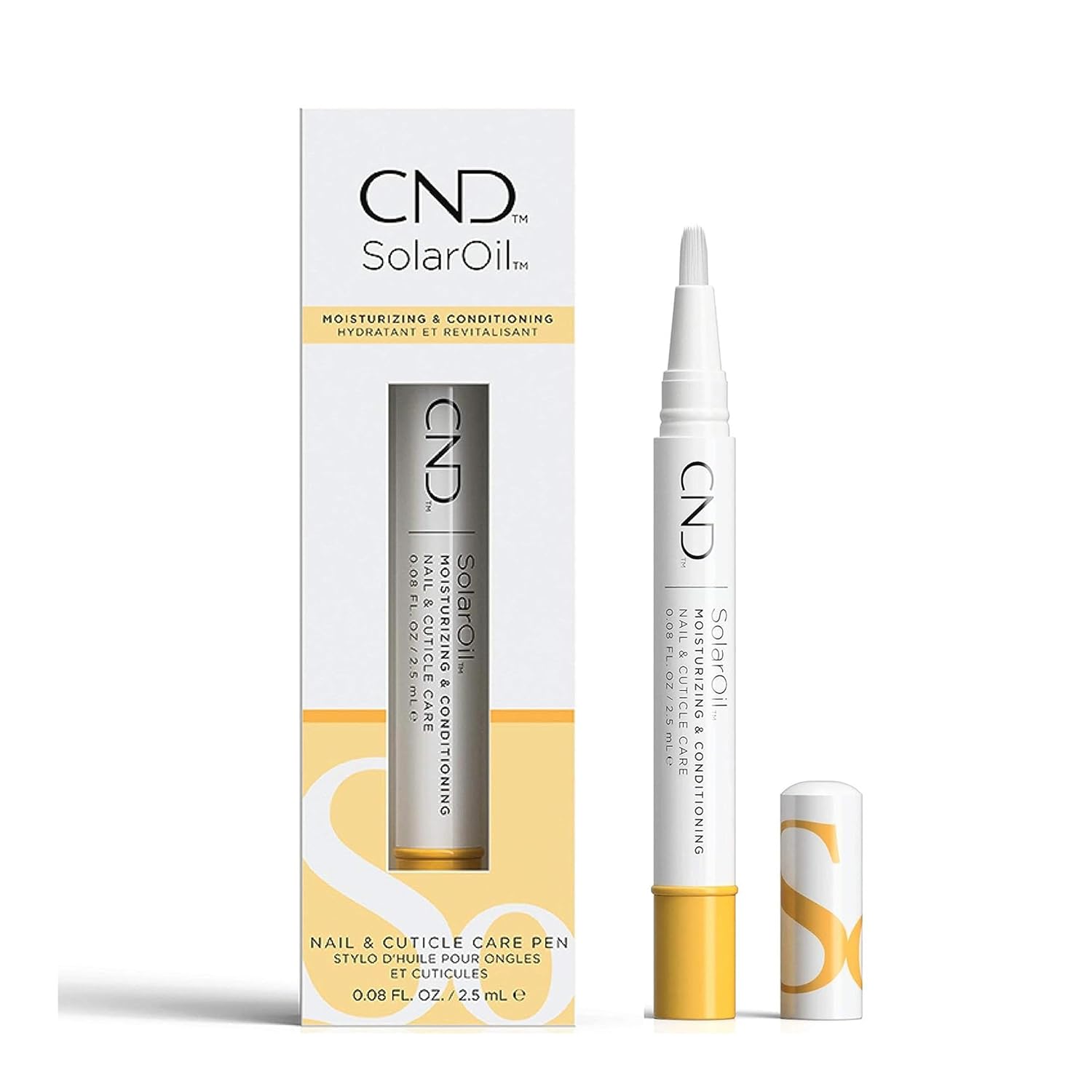 CND SolarOil & RescueRXx, Cuticle Oil Pen, Keratin Nail Treatment Pen, On-the-Go, Travel-Sized