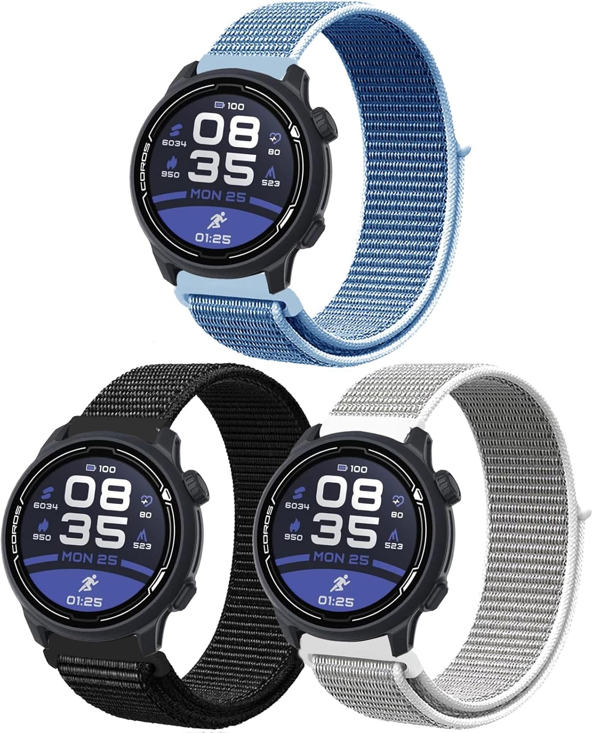 Harikiri 20mm 22mm Nylon Straps Compatible with COROS PACE 3/APEX 2 Pro/PACE 2/APEX Pro/APEX 2/APEX 46mm/APEX 42mm for Men and Women