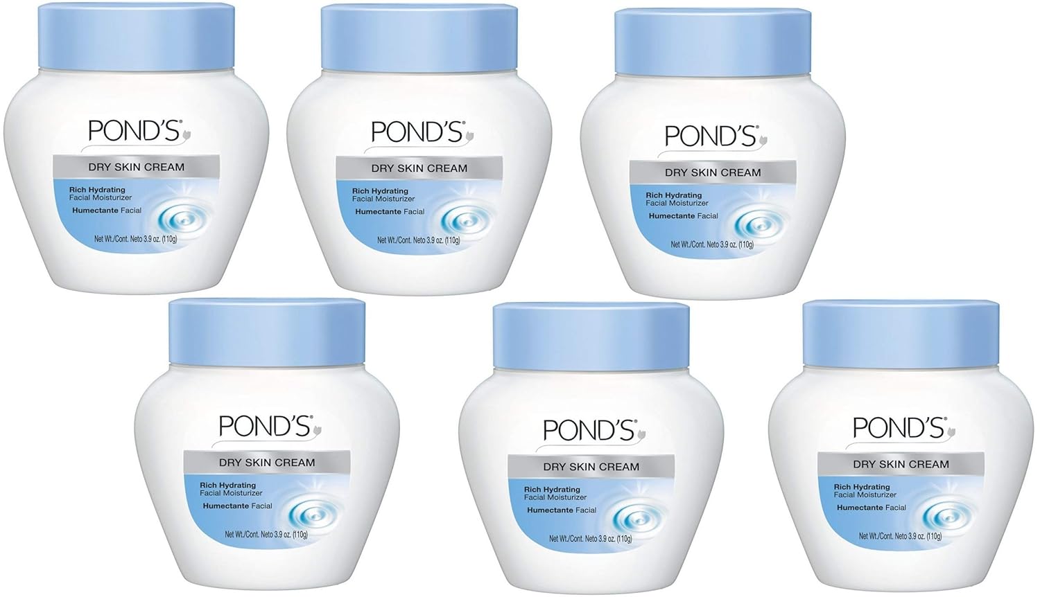 Pond's Cream Dry Skin 3.9 oz (Pack of 6)