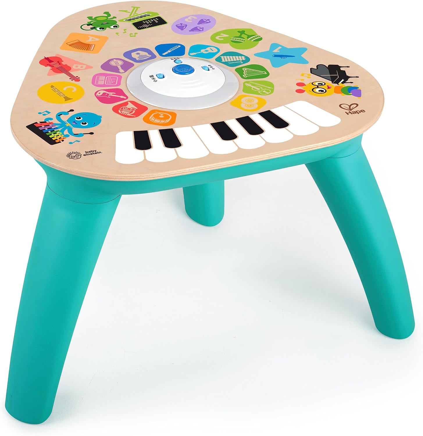 Baby Einstein, Hape, Clever Composer Tune Table Magic Touch Electronic Wooden Activity Toddler Toy, Musical Toy to Experiment with Sounds and Music, Removable Legs, 3 Play Modes, Ages 6 Months +