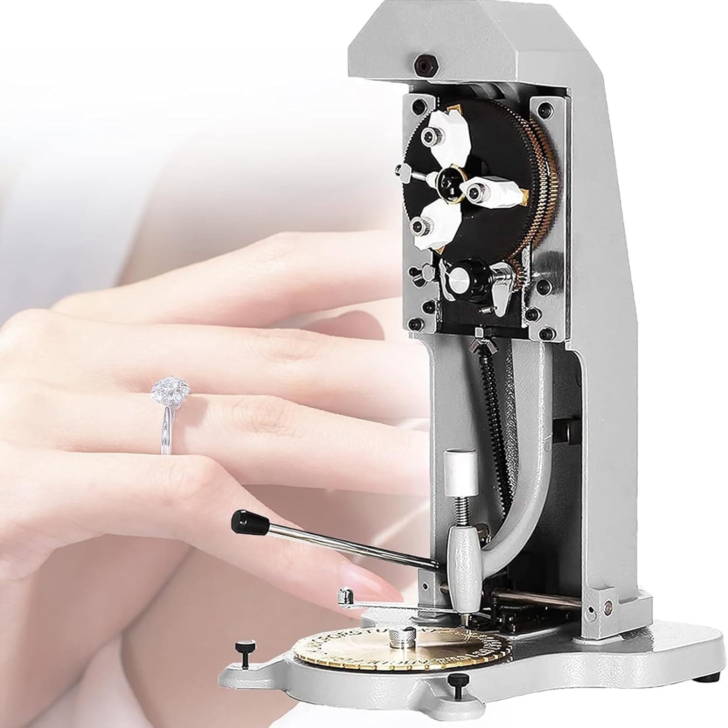 CAULO Rings Inner Engraver,Jewelry Engraver,Inside Ring Engraver Machine with Double Sided Block Dial,Jewelry Making Engraving Machine