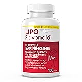 Lipo-Flavonoid Plus, Tinnitus Relief for Ringing Ears, OTC Flavonoid Ear Health Vitamins, Bioflavonoids & Vitamin C, 150 Caplets